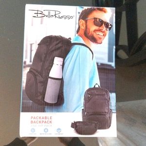 Bella Russo packable backpack and hip pack